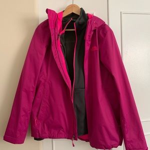 North Face 3 in 1 jacket